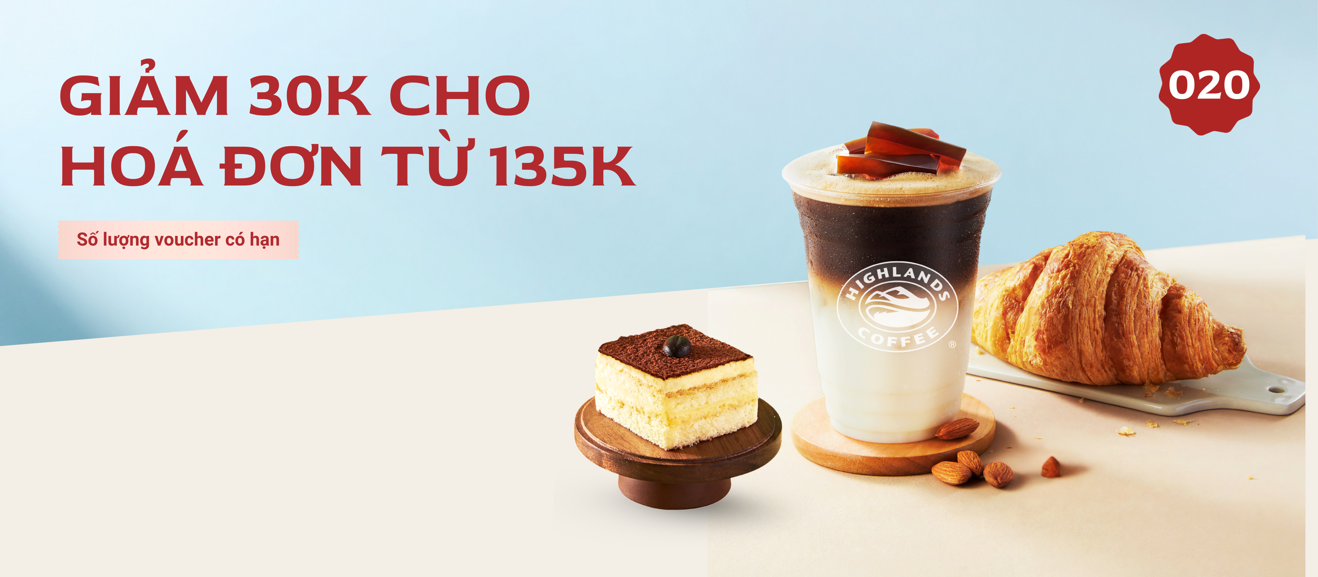 Giảm 30k cho hóa đơn 135K